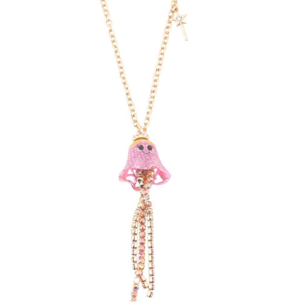 NWT Betsey Johnson Ghost Princess & Wand Necklace